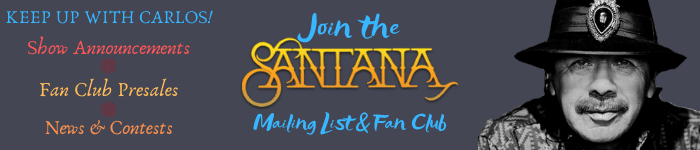 Join the Santana Mailing List & Fan Club
